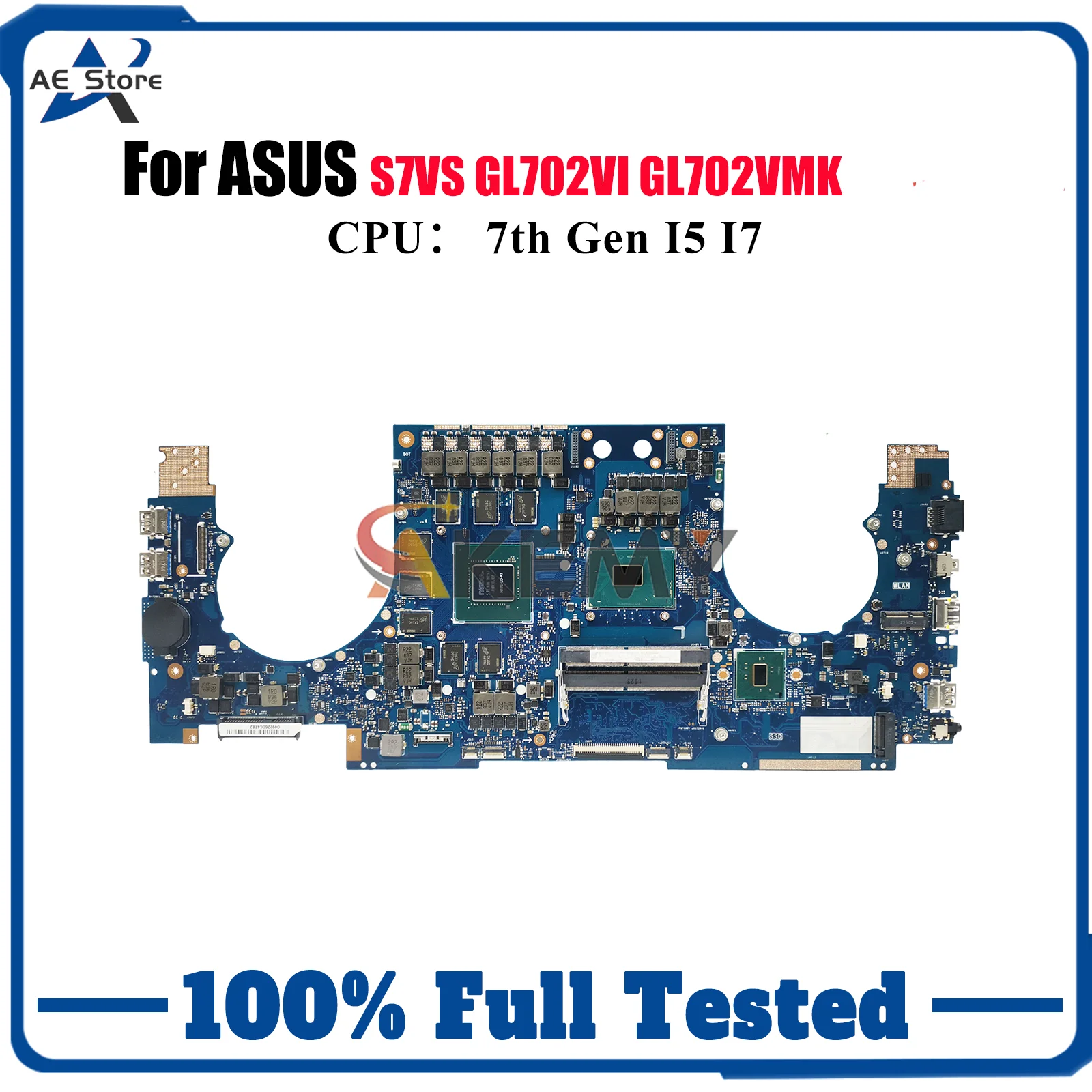 

GL702VI Laptop Motherboard For ASUS ROG Strix GL702VMK GL702VSK S7VS GL702V GL702VI Mainboard With I5 I7 CPU 100% tests OK stk