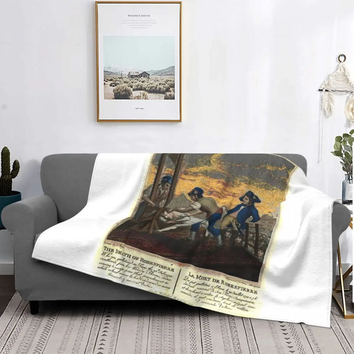 

Maximilien-Manta Robespierre, colcha para cama a cuadros, 150, manta doble, 220x240