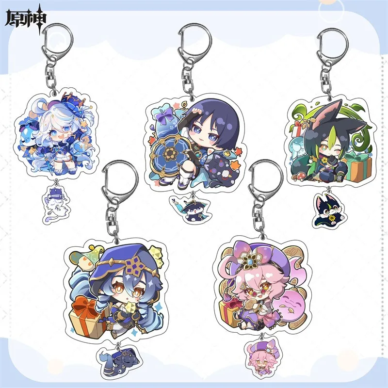 Genshin Impact Scaramouche Furina Nahida Nahida Popular Game Two-dimensional Peripheral Acrylic Keychain Cute Backpack Pendant