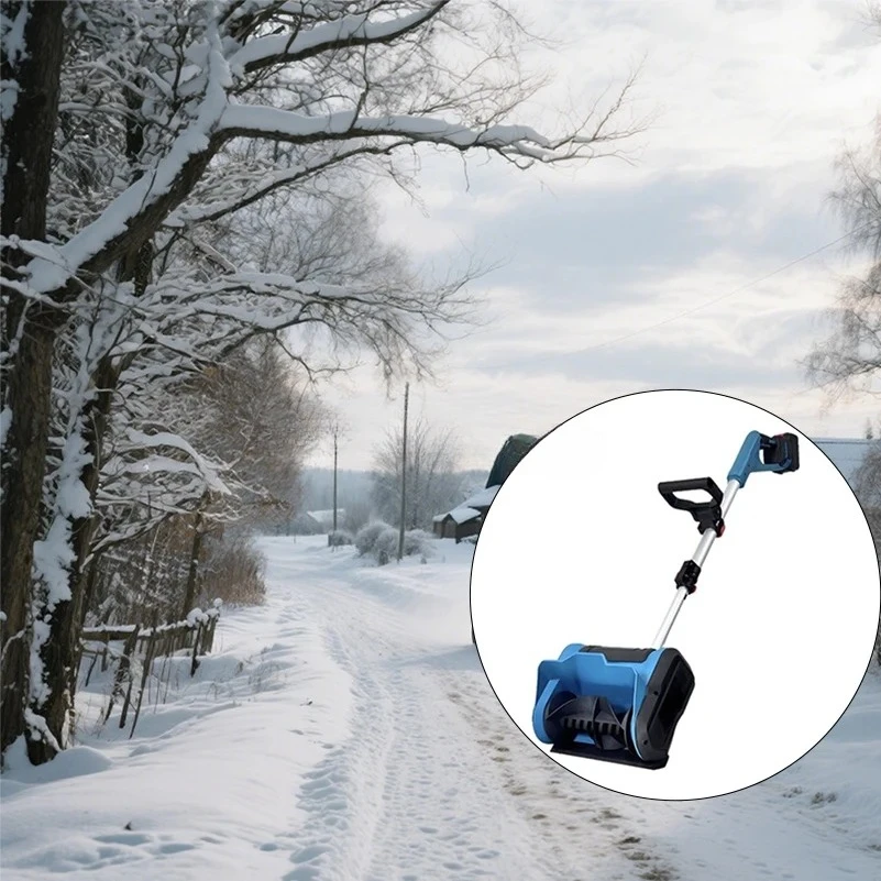 

202521V Lithium Battery Rechargeable Cordless Garden Snow Sweeper Hand Push Snow Thrower for School Grounds Handheld Snow Blower