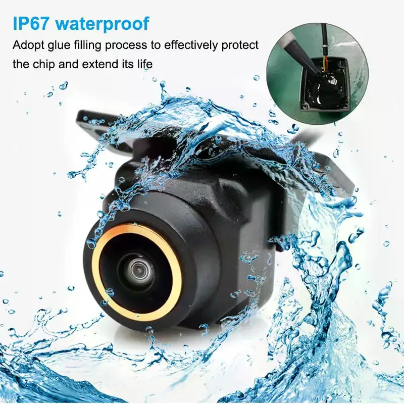 

HD Vehicle Rear Front Side View Camera CCD FishEye Lens Night Vision Waterproof Universal Car Reversing Back Up Camera