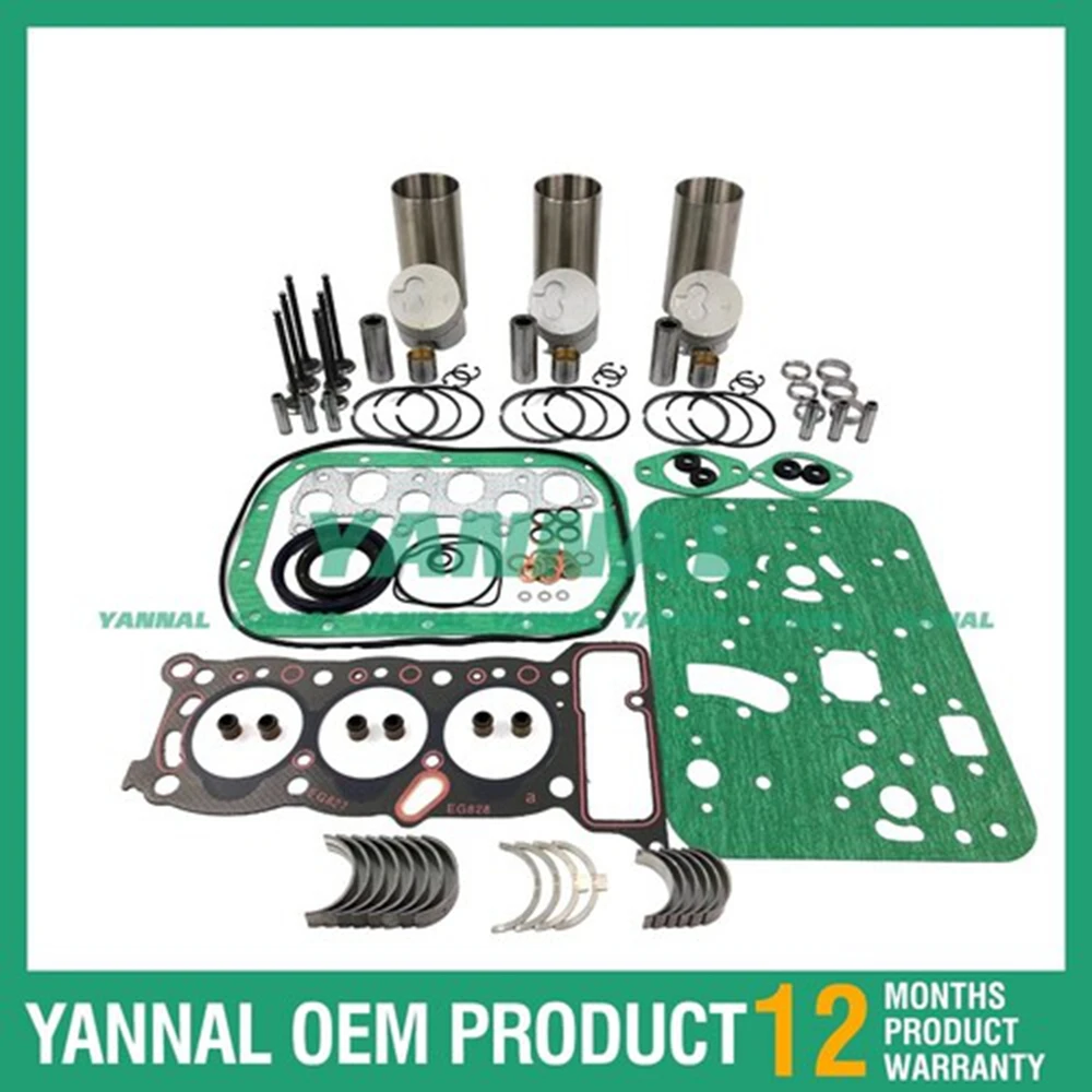 

Комплект для капитального ремонта двигателя 3KC1 для запчастей двигателя Isuzu, подходит для Sumitomo S85UX