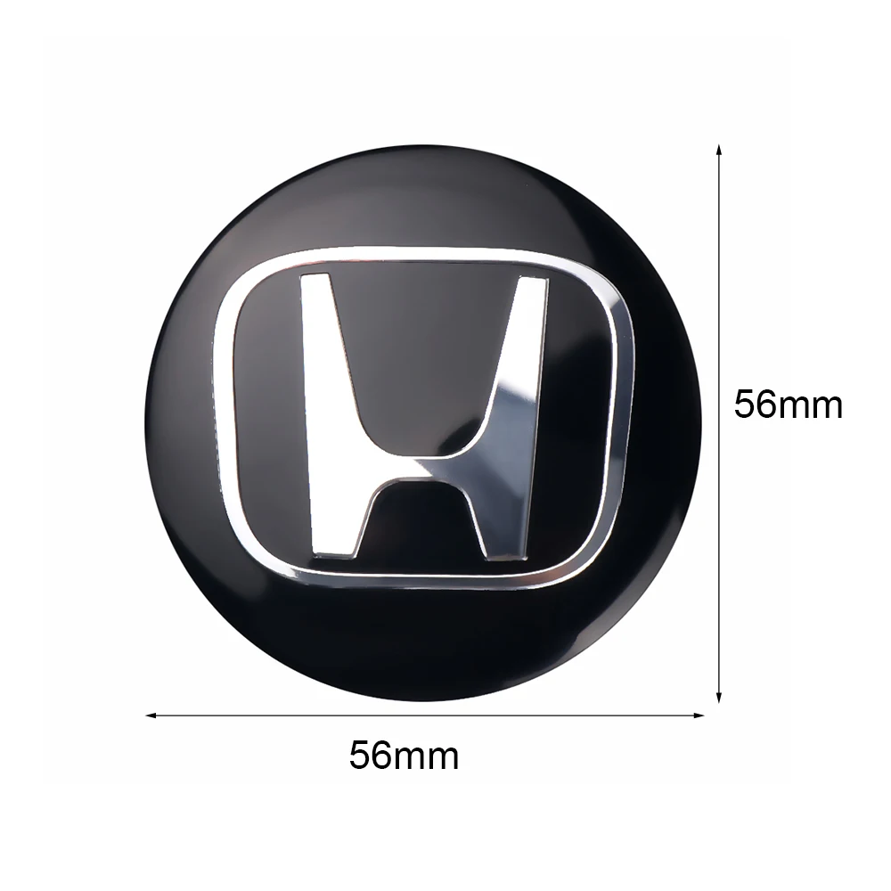 Carro Roda Centro Tampa Hub Caps, Acessórios Emblema, Honda Mugen Insignia VTEC DOHC Vezel Cidade CIVIC RR Fit, 56mm, 60mm, 4pcs