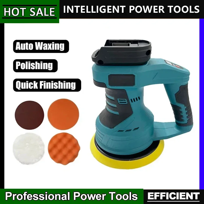 

Fit Makita 8 Gears Adjustable Auto Cordless Car Polisher Electric Waxing Sanding Sealing Glaze Tool Rechargeable Polisher