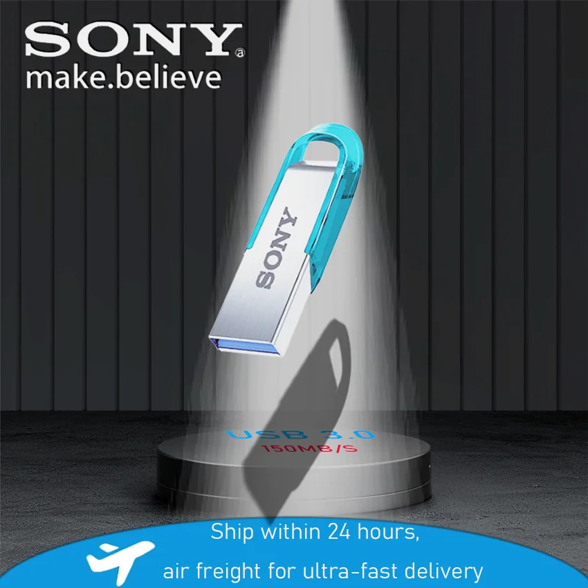 Sony usb 3.0 gen 1 unidade flash 2tb 1tb 512gb 256gb 128gb pendrive memória vara 150 mb/s criptografia de metal disco u