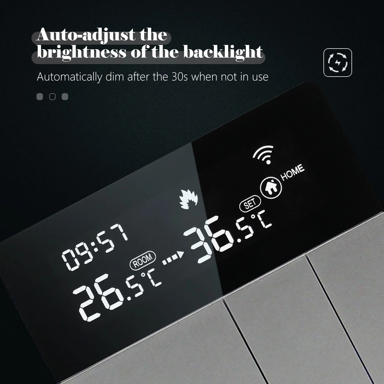 Termostato inteligente com display LCD Termostato de radiador de aquecimento inteligente APP e controle de voz Controlador de temperatura constante interna