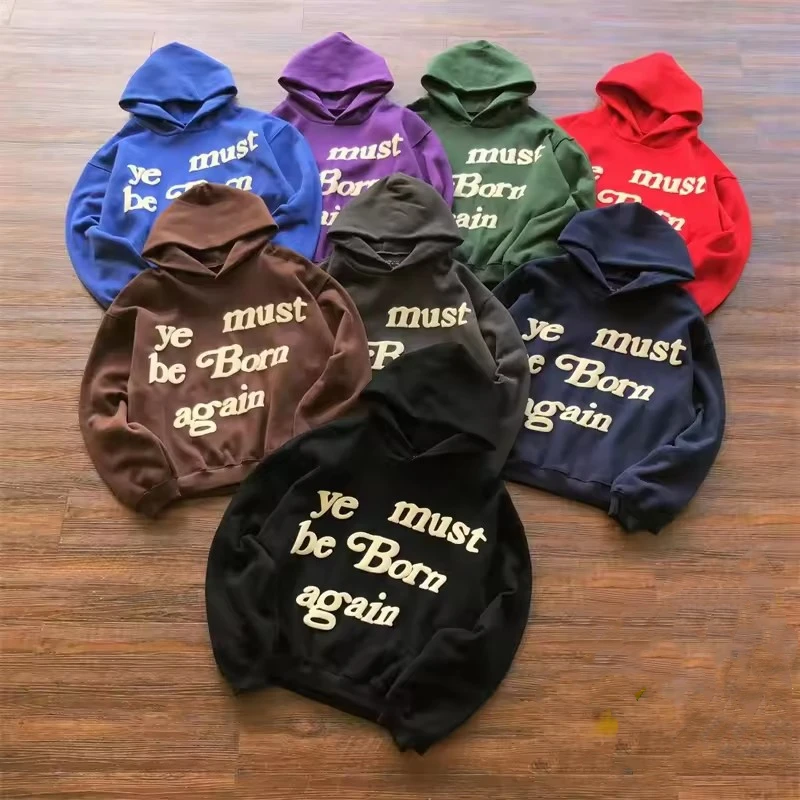 

Foam Logo Ye Must Be Born Again Hoodie Men Women Best Quality Oversize Kanye West CPFM.XYZ Sweatshirts