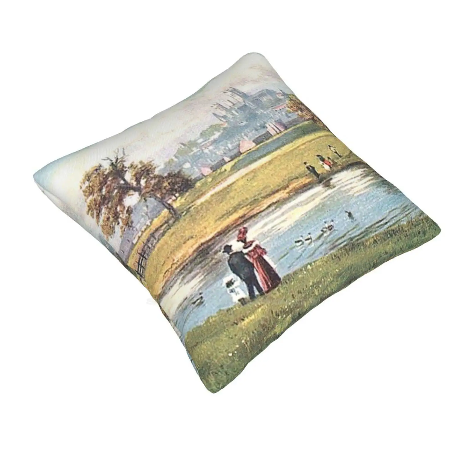 Lincoln From The River , Lincolnshire , England Pillowslip Pillowcase Lincoln From The River Lincolnshire Lincoln Lincolnshire