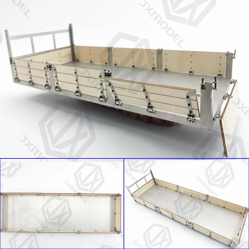 Simulated Carving of Short/long Railing Car Box for 1/14 RC Truck for JXmodel Car