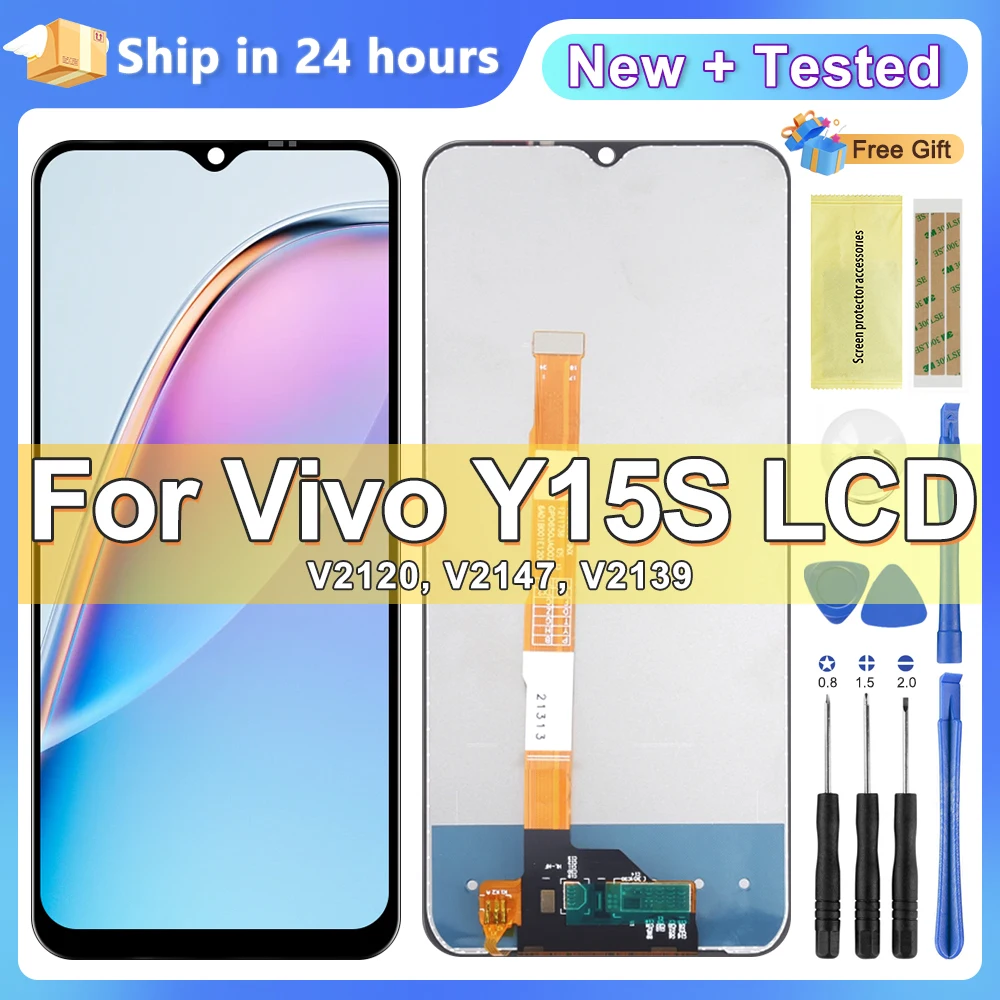 

For VIVO Y15S Screen Display Replacement V2120, V2147, V2139 For VIVO Y15S LCD Touch Digitizer Assembly 100% Tested