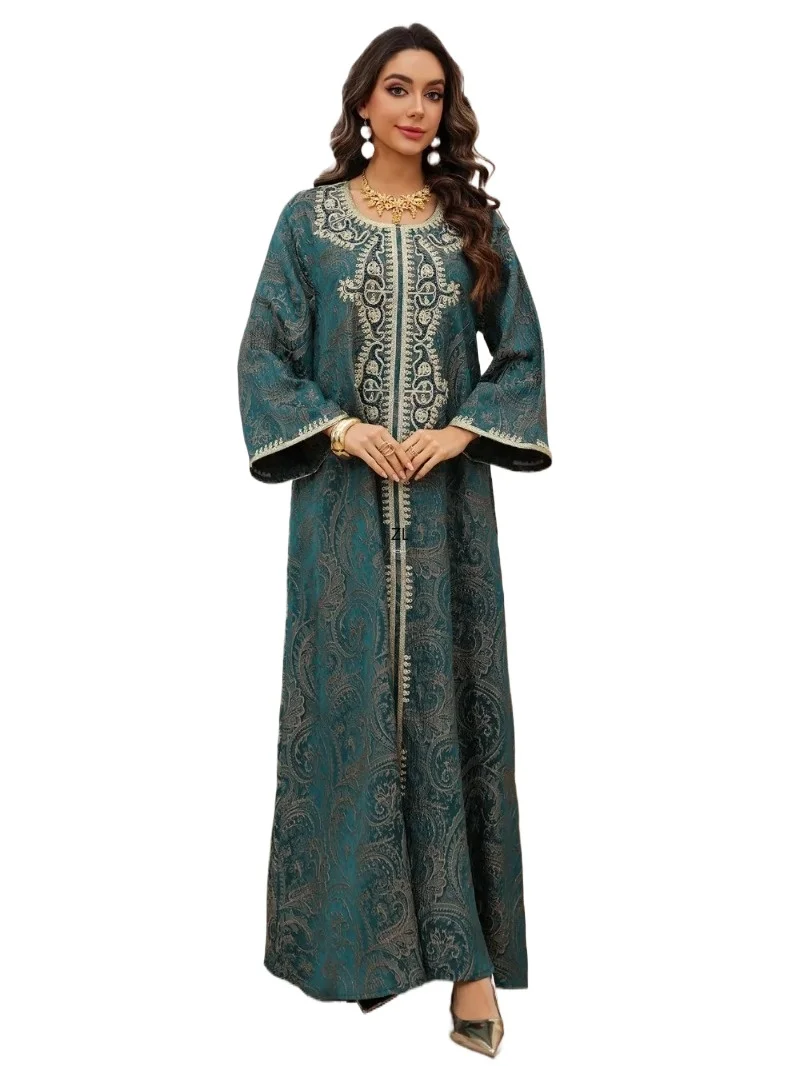 

Eid Women Dress Muslim Abaya Dubai Beading Vestidos Largos Party Caftan Jalabiya Ramadan Long Dresses Kaftan Arab Long Robe 2025