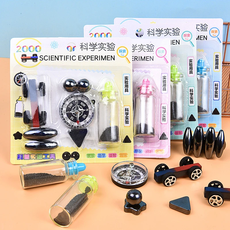 مجموعة تجارب علمية بوصلة مغناطيسية لعبة تعليمية للفيزياء الطلابية مساعدة تعليمية لعبة مغناطيسية هدية متنوعة #1