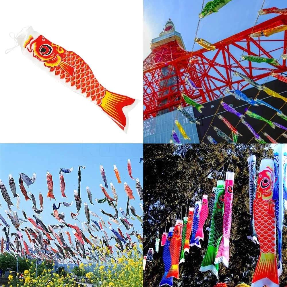 Hot Kleurrijke Japanse Stijl Windzak Karper Wind Sok Vlag Mini Koinobori Geschenken Vis Wind Streamer Thuis