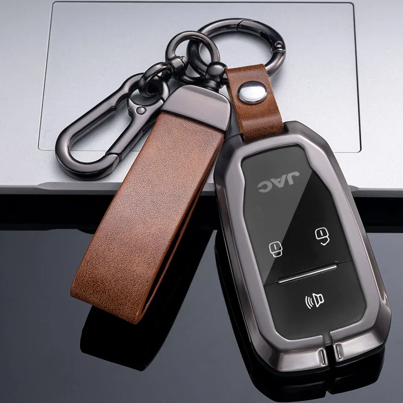 

3 Buttons Smart Zinc Alloy Car Remote Key Case Cover Shell For Jianghuai JAC T50 S2 S3 S4 S5 S7 Auto Holder Accessories