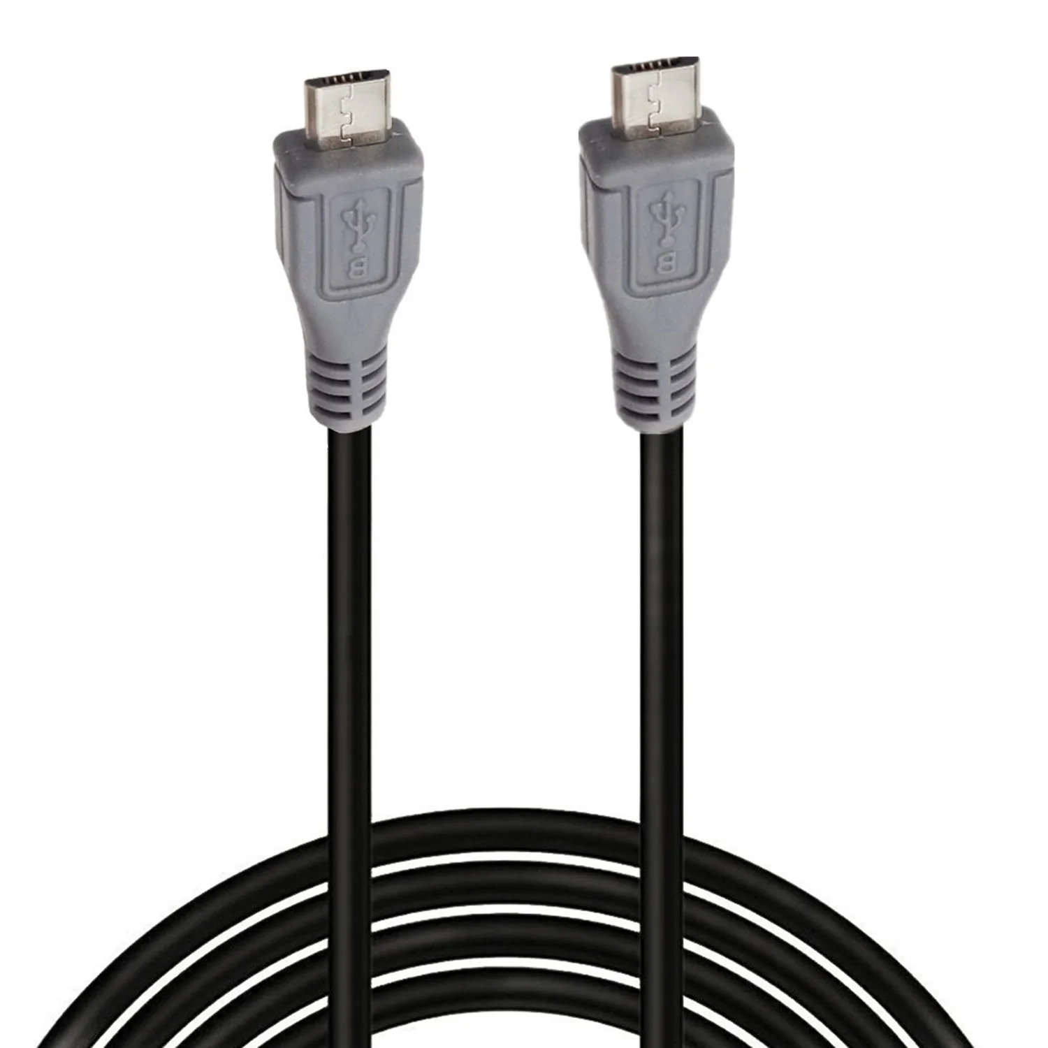 1pc Micro USB Type B Male To Micro B Male 5 Pin Converter OTG Adapter Lead Data Connector Cord Cable 20cm / 1m 3ft