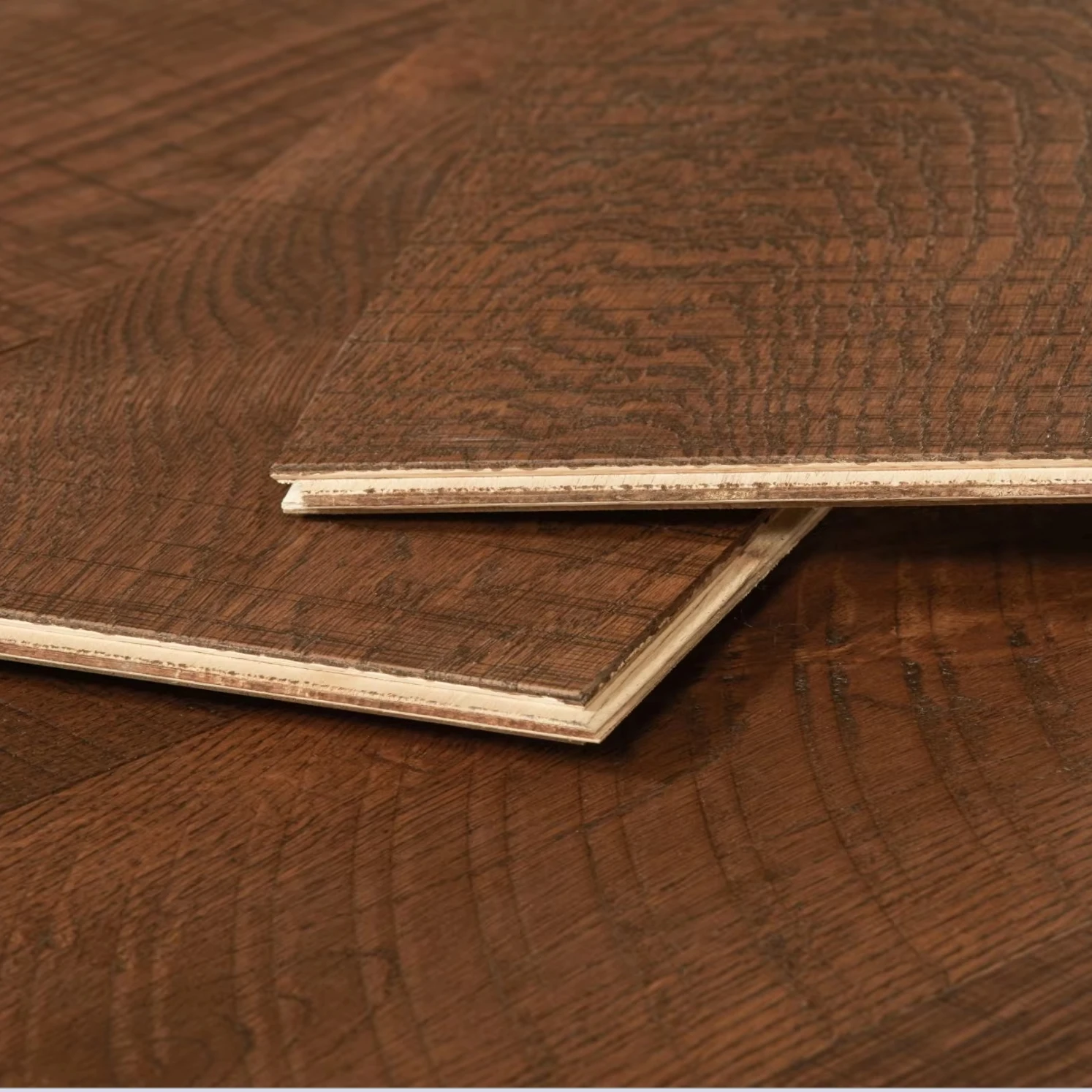 

Customized version Multi-layer engineered wood flooring Oak 8mm thermal UV painted floor