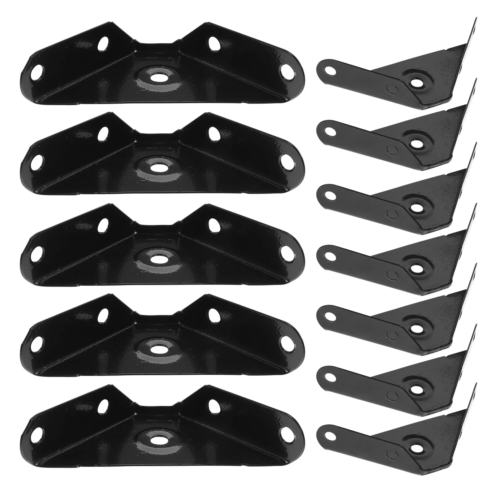 

12pcs Heavy Duty Metal Furniture Corner Connectors Rust Resistant Angle For Wood Braces Shelf Bed Frame Support Hardware