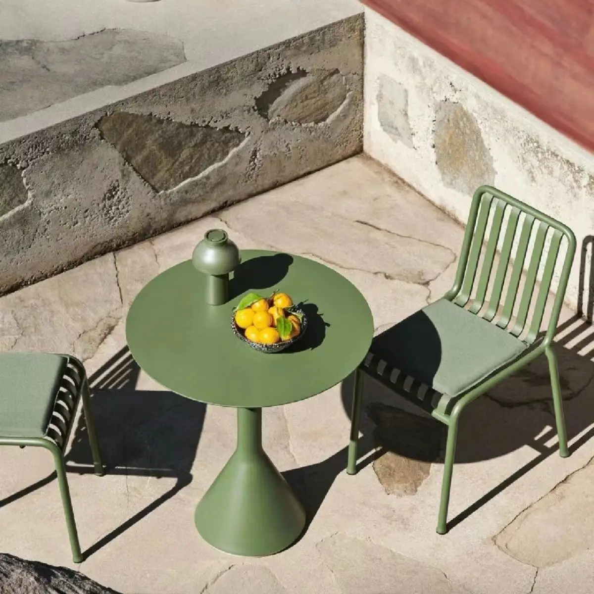 

Outdoor tables and chairs wrought iron leisure simple table and chair combination homestay pastoral courtyard fresh garden