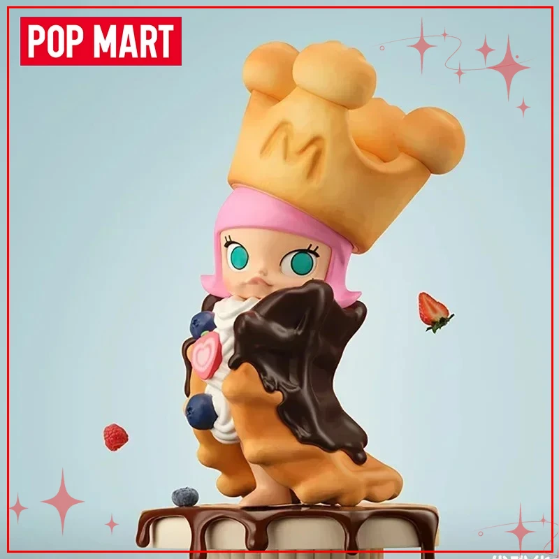 سلسلة رأس الخبز من POPMART MOLLY، صندوق أعمى قابل للجمع، تماثيل عصرية وهدايا عصرية