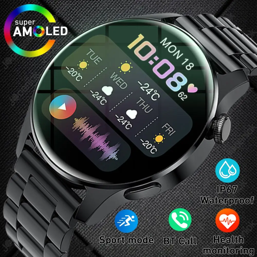 

For Huawei GT3 Pro Smart Watch 1.53 inch Screen Bluetooth Call Multiple Sport Mode Health Monitor IP67 New Smartwatch Men Women