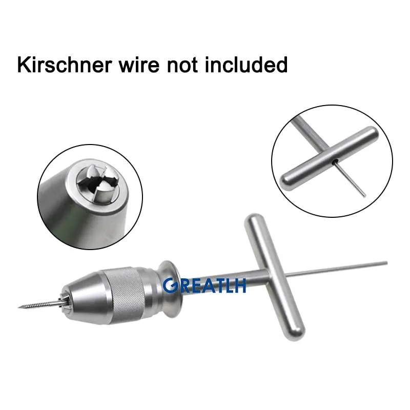 Orthopedic Intramedullary Pin Hand Drill for Intramedullary Pin Insertion Orthopedic Instrument Universal Hand Drill pet