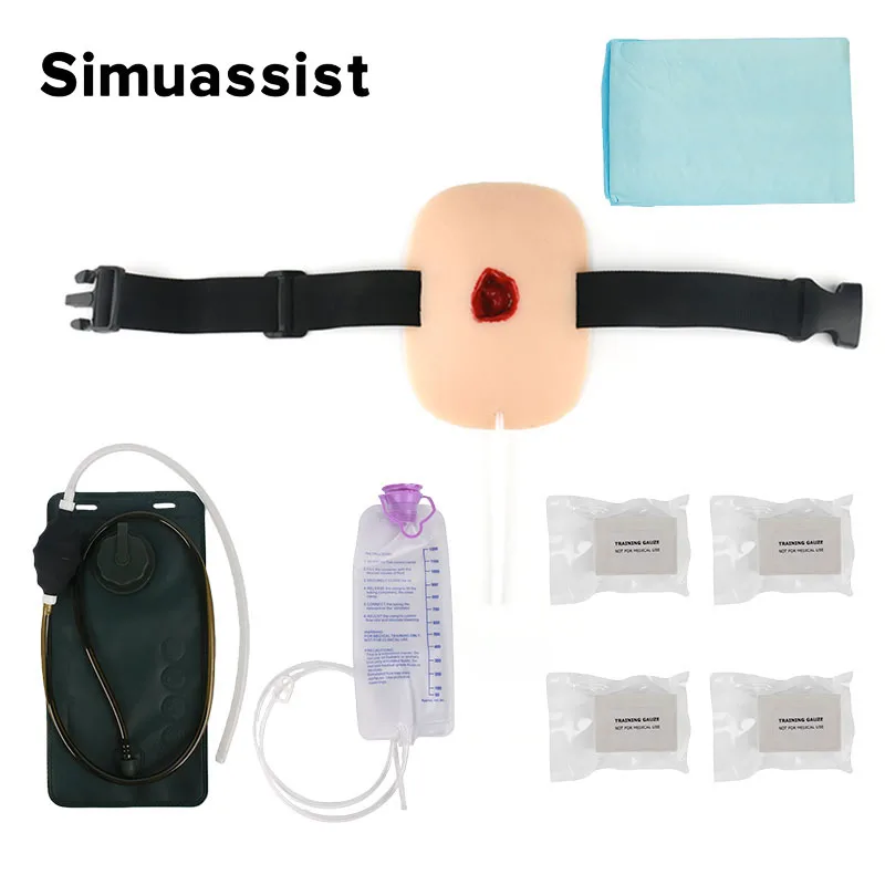 Wearable Gunshot Wound Packing Trainer Kit Hemorrhage Control Training Model