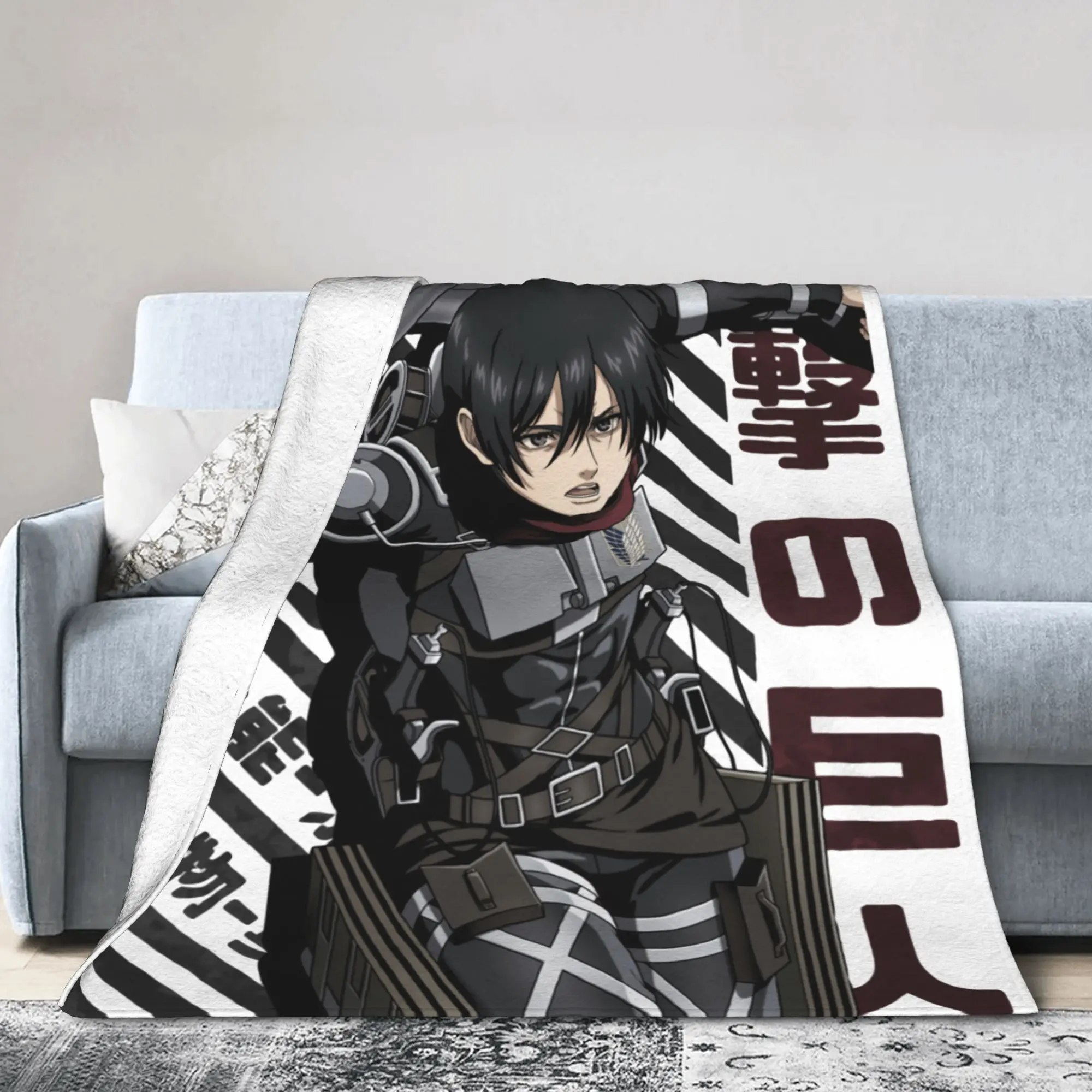 shingeki-no-kyojin-mikasa-ackerman-attack-on-titan-blankets-flannel-spring-autumn-portable-warm-throw-blanket-for-sofa-rug-piece