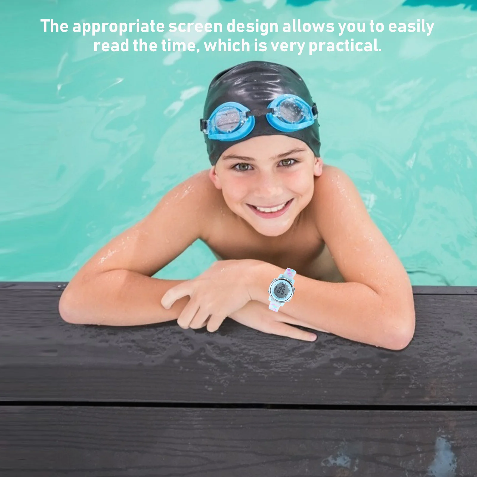 

1 шт. модные электронные для студентов водонепроницаемые простые наручные часы прочные практичные удобные регулируемые стильные свежие шикарные