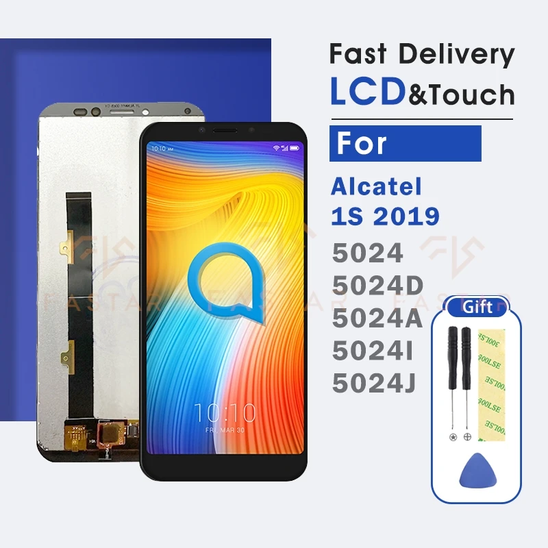 

5024 5.5"Tested For Alcatel 1S 2019 5024 LCD 5024D 5024A Display Touch Screen Digitizer Assembly Replacement LCD