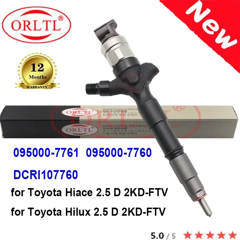 NEW 095000-7761 095000-7760 DCRI107760 Diesel Injector 0950007761 0950007760 For Toyota Hilux Hiace 2.5 D 2KD-FTV