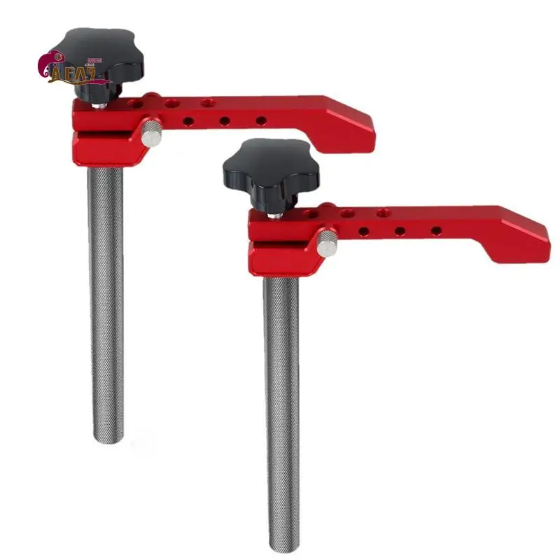AEA9-2 Pcs Bench Dog Clamps For Woodworking, Aluminum Alloy Desktop Quick Positioning Clamp, Adjustable Hold-Down Clamp