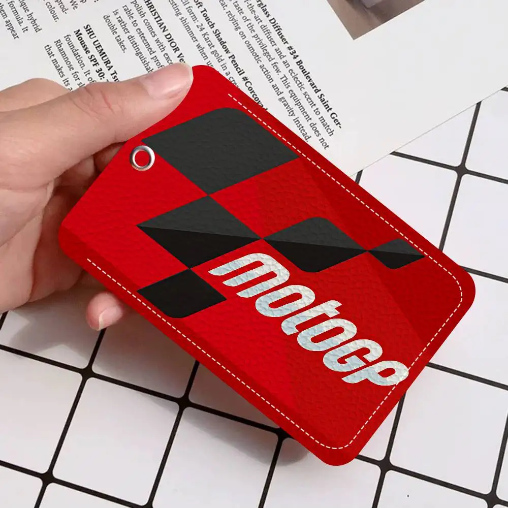 Moto GP Motorcycle Holder Keychain With Keychain For Access Card Bus Pass & Card Credit ID Bank Card Protective Case