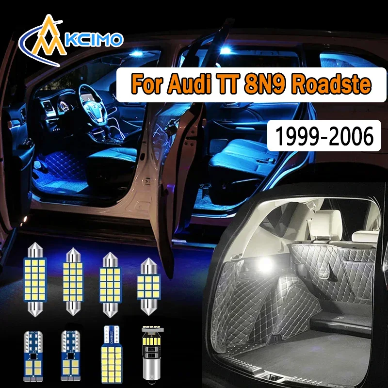 

LED Interior Light Kit Canbus For Audi TT 8N9 Roadste 1999-2006 Super Bright Dome Map Door Lights Easy Install Bulbs Set