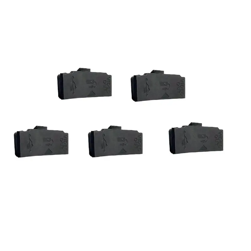 24-Hour Delivery Digital Camera Repair Parts- USB Rubber Lid Door 5Pcs -Compatible MIC Cap Interface Cover For Canon EOS 100