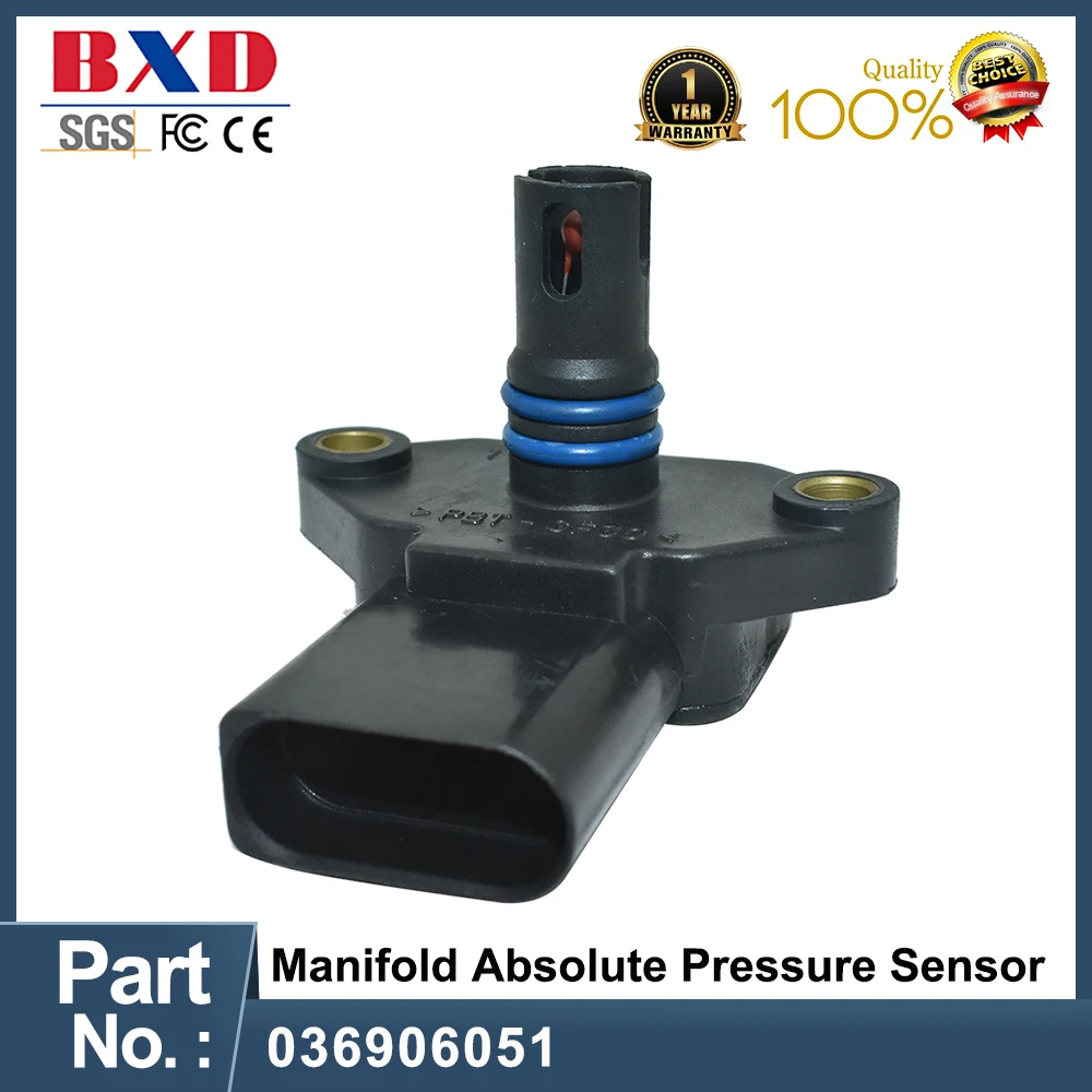 1PCS 036906051 MAP Manifold Absolute Pressure Sensor for VW-Golf 1993 1994 1995 1996 1997 1998 1999-2005 Auto Accessories