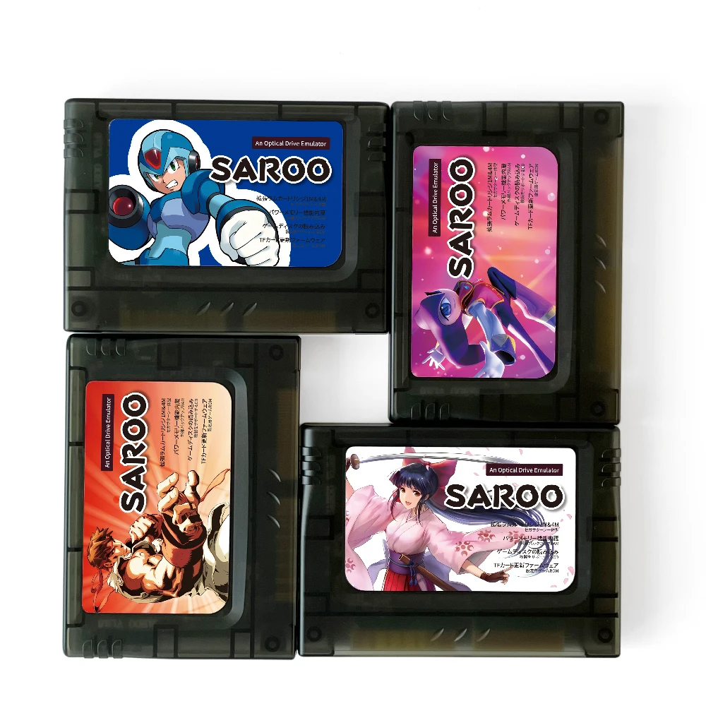 بطاقة TF لخرطوشة SAROO تم تكوينها مع برامج ثابتة 0.7 وتنزيل ألعاب Sega Saturn الكاملة