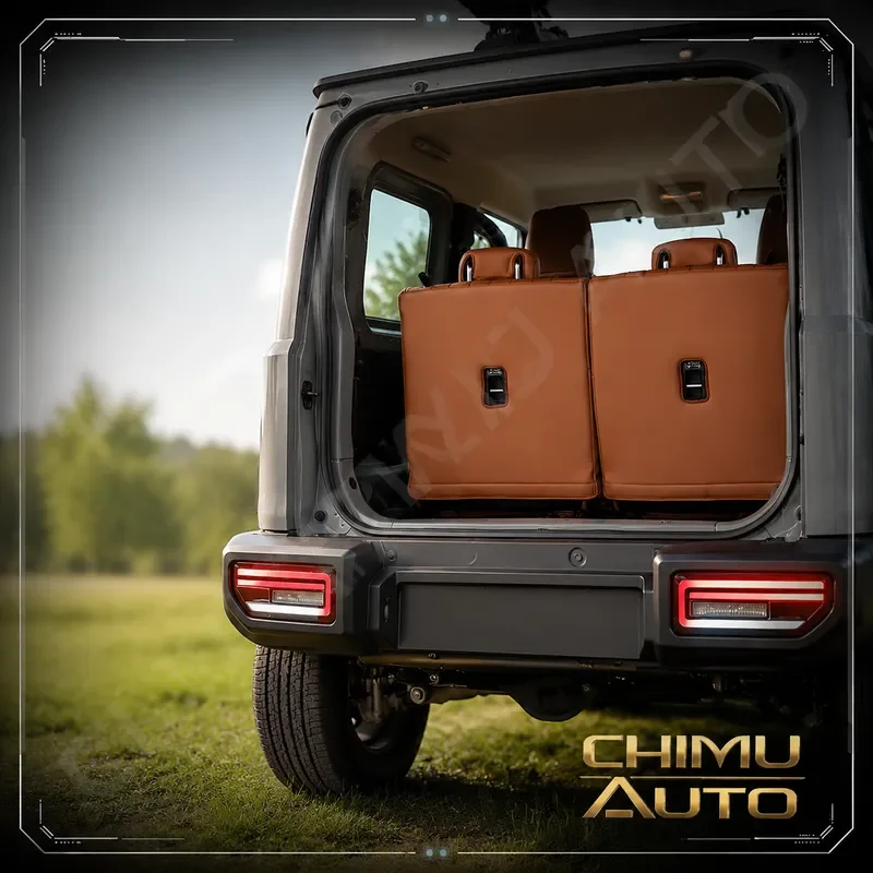 【CHIMU AUTO】Durable Waterproof Front Rear Seat Cover for Jimny JB64 JB74 2018+ Automotive Interior Decoration Kit