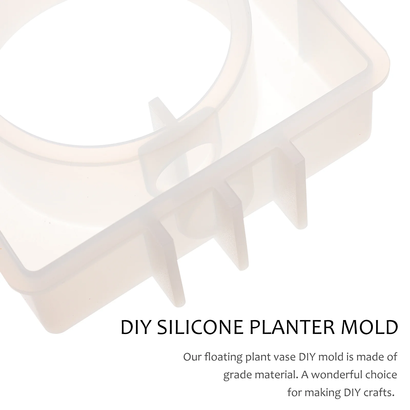 

1Set Vase Mould for DIY Lightweight Compact Ornament Mold Improve Parent-Child Relationship Gift DIY Silicone Planter Mold