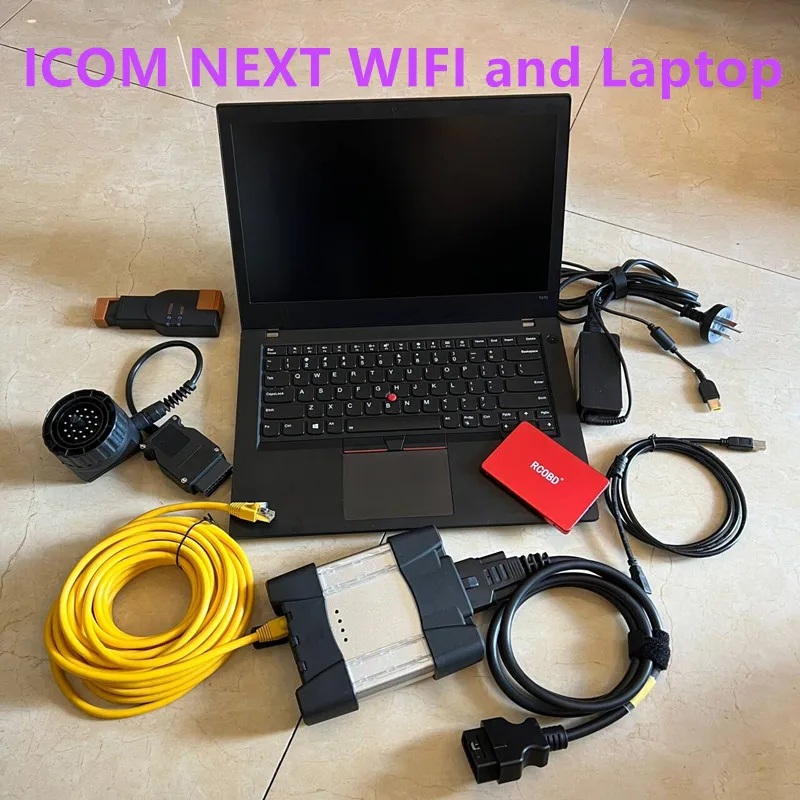 Super for Bmw Icom next wifi Diagnostic tool with Software SSD 1tb v2024.12 in Laptop T470 Full Set plug&play