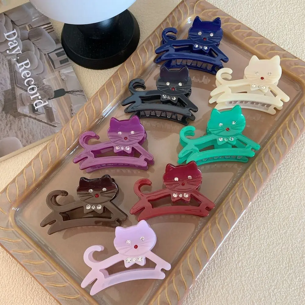 Cute Cat Shape Hair Claw Clips for Women Shark Clip Hairclip Girl Hairpin Crab Barrette Clamp Hair Accessories