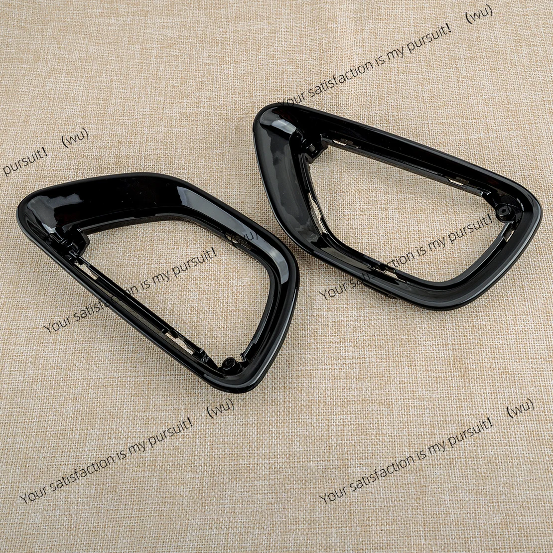 1 Pair Front Fog Light Lamp Covers Frames Trims Fit For Jeep Grand Cherokee 2014-2016
