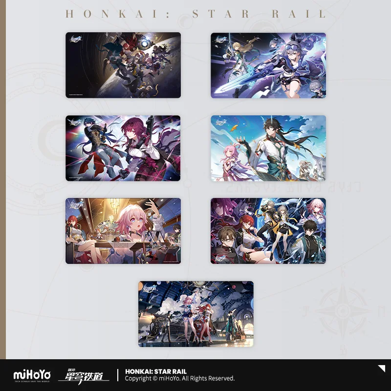 2024 Anime Honkai: Star Rail Theme Series Big Mouse Pad Table Mat Getting Ready To Set Out Your Choice Star Travel in A Flash