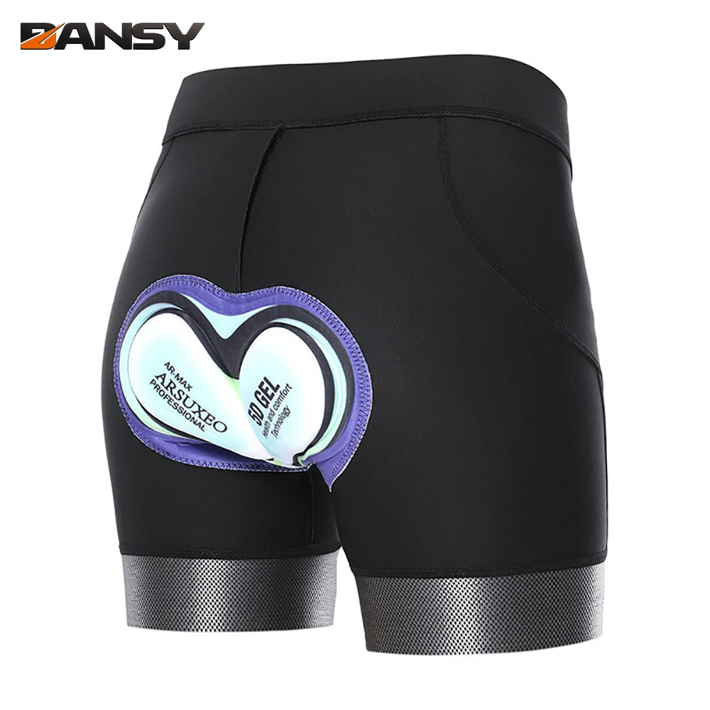 

ARSUXEO Women's Cycling Underpants Silicone Cushion For Shock Absorption Cycling Shorts Quick Drying And Breathability