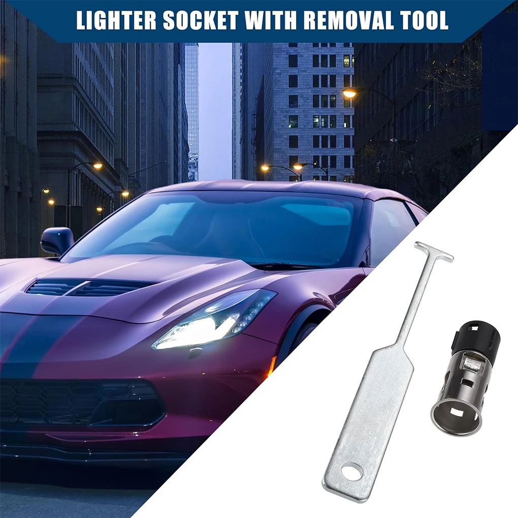 

Silver Tool Removal Auto Car Cigarette Lighter Car Accessories Tool 25776667 Cigar Socket Removal