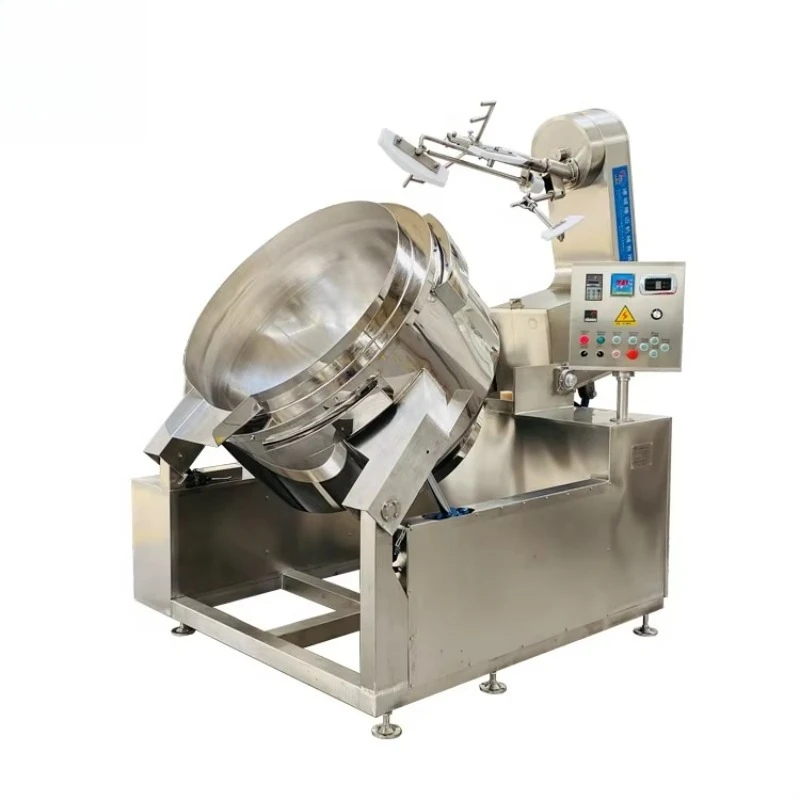 Automatic Industrial Gravy Paste Sauce Cook and Mix Cooking Mixer Machine