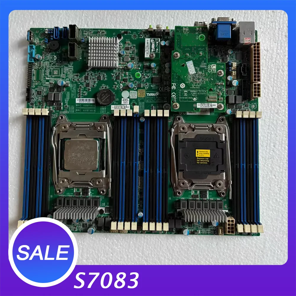 For Tyan Dual X99 server motherboard Supports the 2600V3 V4CPU S7083