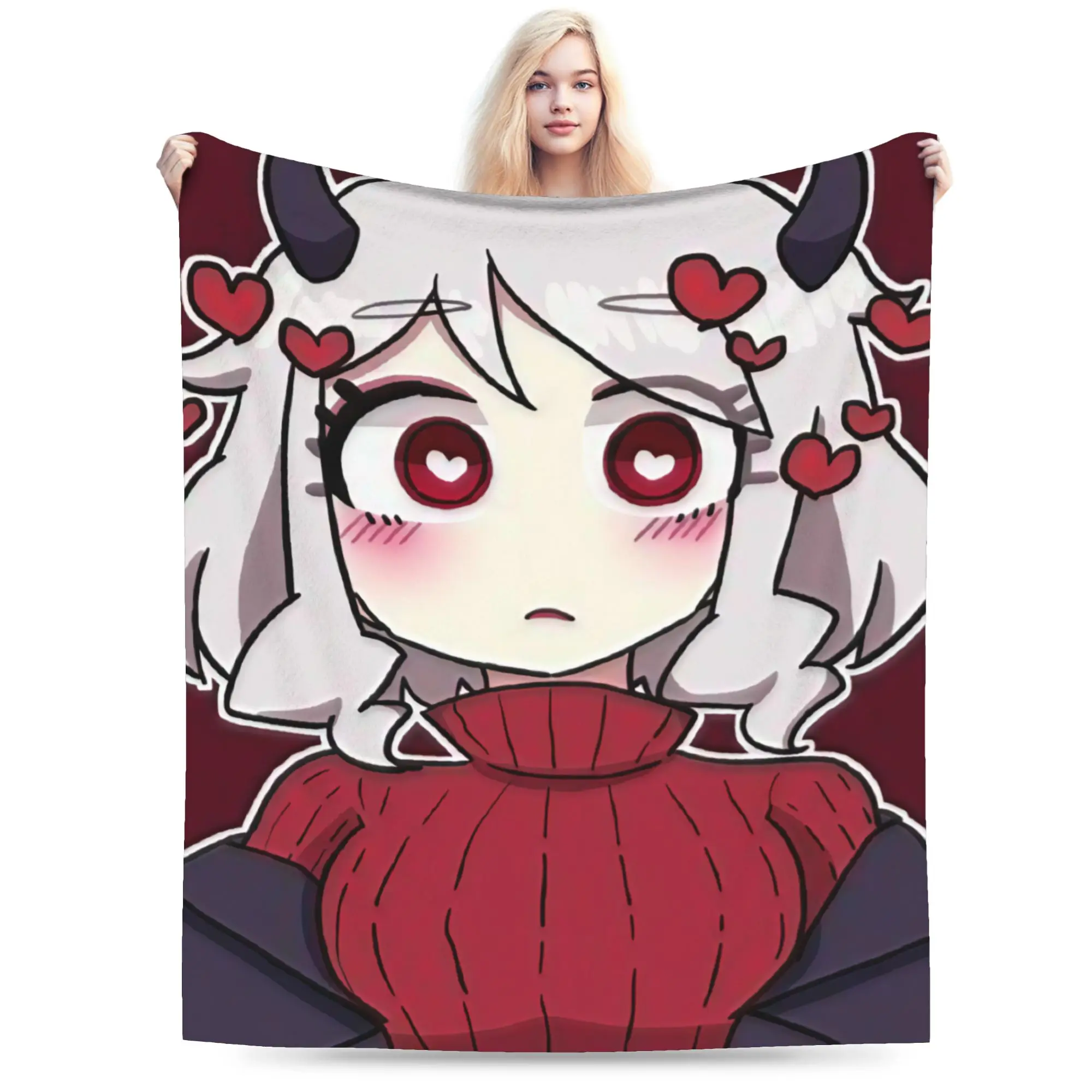 Contradiction Helltaker Lucifers Modeus Blanket Super Soft Cozy  Throw Blankets for Couch 50x60 Inch Multiple Sizes Bedspreads