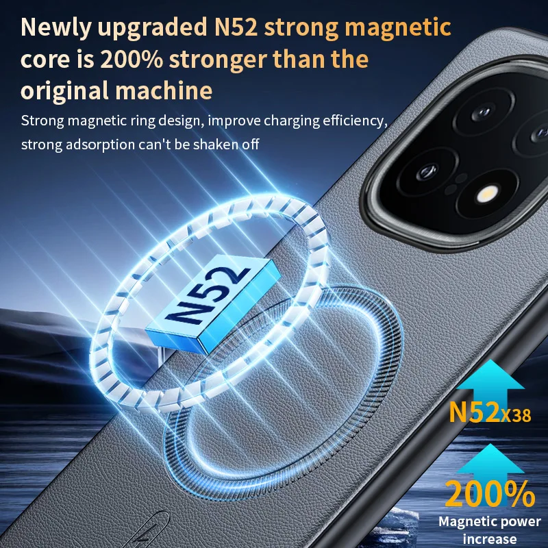 Untuk VIVO IQOO 15 Casing Penutup Pelindung Kulit Magnetik untuk VIVO IQOO 15 Anti-sidik Jari Anti-selip PC + TPU