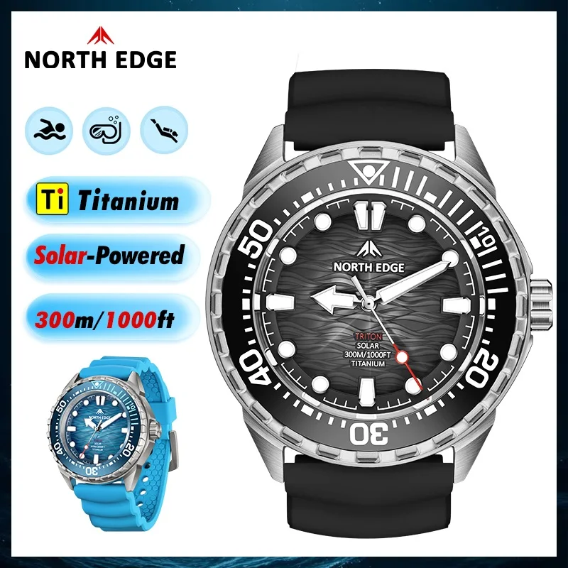 

NORTH EDGE TRITON-TI Титановый сплав Микро-0птик Полимер 300 м/1000 футов Водонепроницаемость Обновление 10x-больше 3D на солнечной энергии