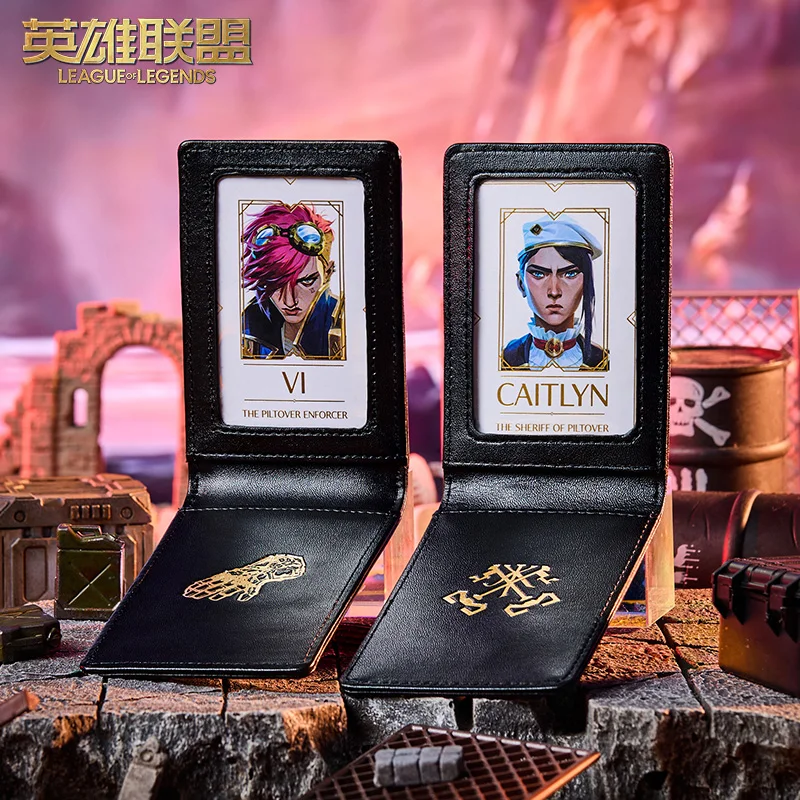 

LoL Arcane Season 2 Vi Caitlyn Kiramman Id Card Sleeve【Official】 Game surroundings Card Organizer Pouch Birthday Xmas Gifts